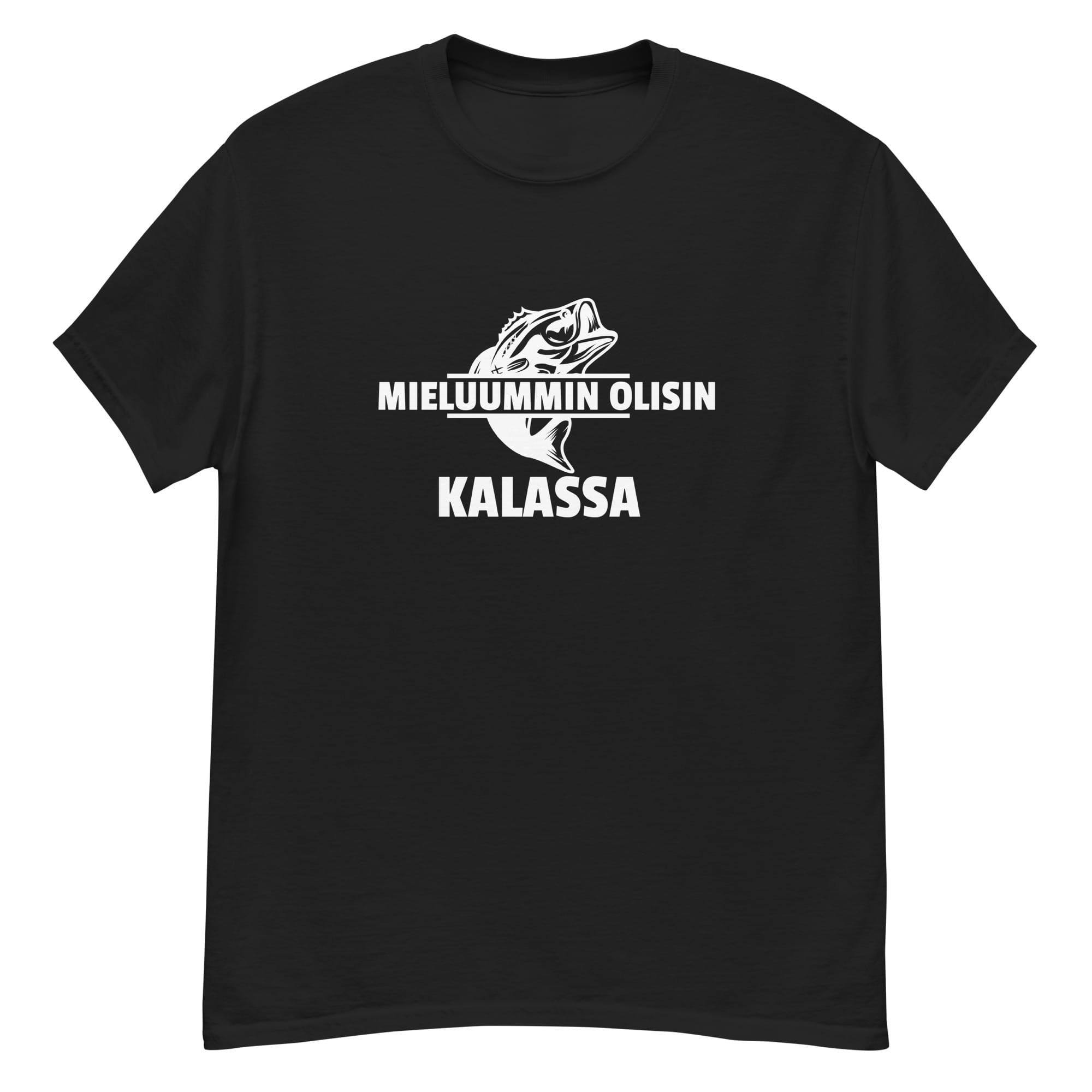 Mieluummin olisin kalassa | T-paita