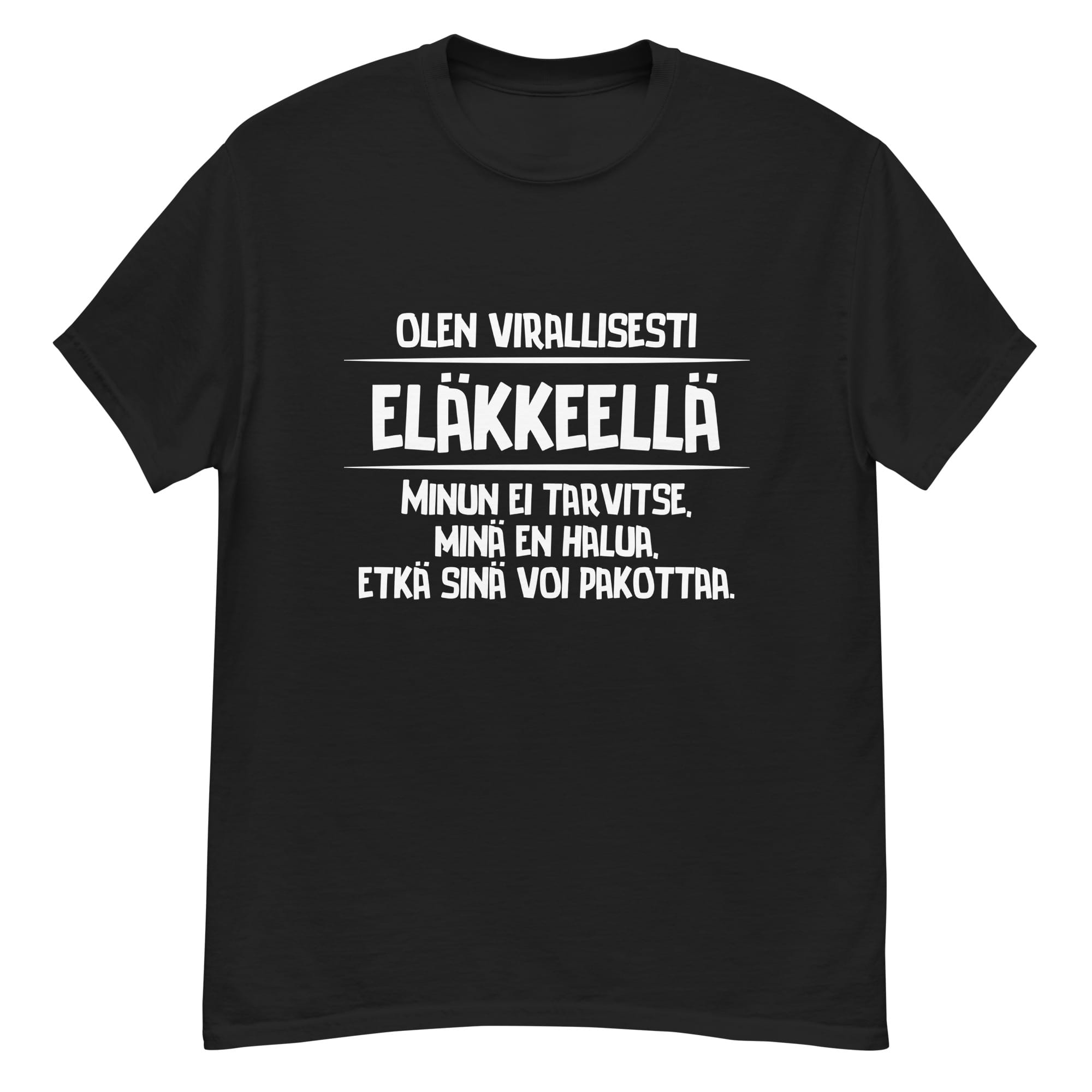 Eläkepäivien todellinen vaaranpaikka | T-paita